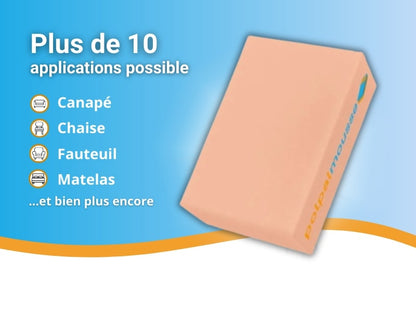 Mousse haute resilience 40 kg m3 applications