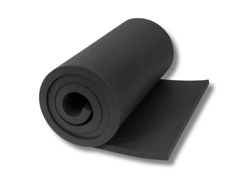 Mousse polyéther fin - Noir - épaisseur 5mm