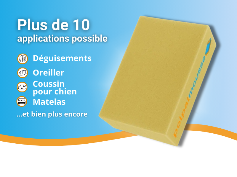 Plaque de mousse Polyéther 25 kg/m3 - 140cm x 200cm (bon marché)